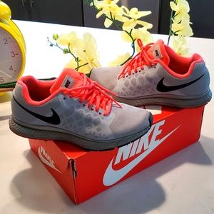 Nike Zom Pegasus 3 with H2O Repel salmon and grey color